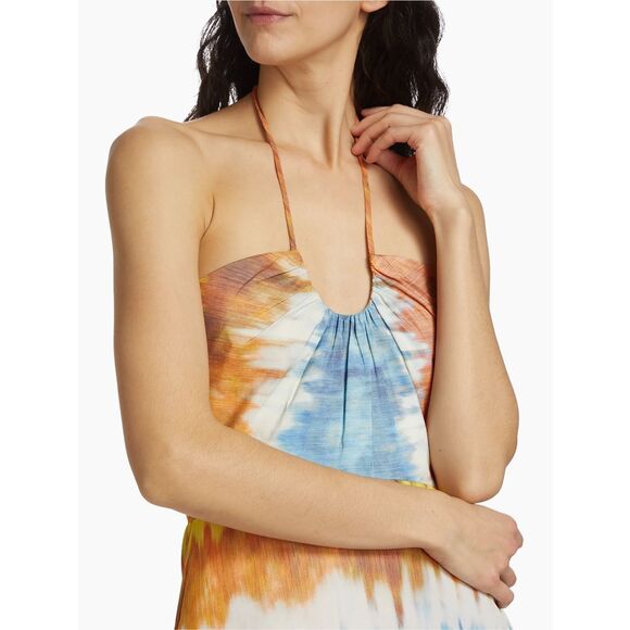 Alexis Naim Dyed Halterneck Minidress in Desert Indigo Size XL $695 - Picture 4 of 11